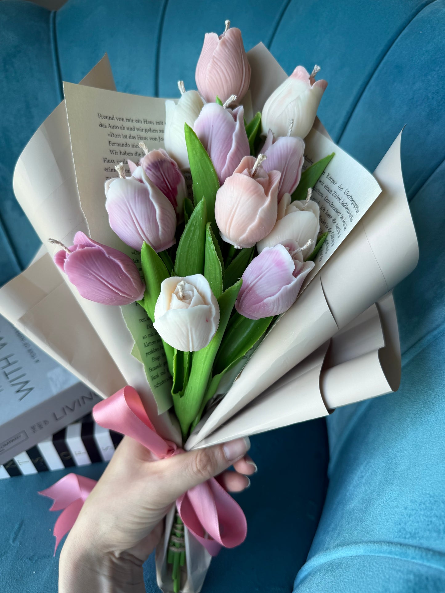 Tulpenstrauß Duftkerzen | personalisierbar