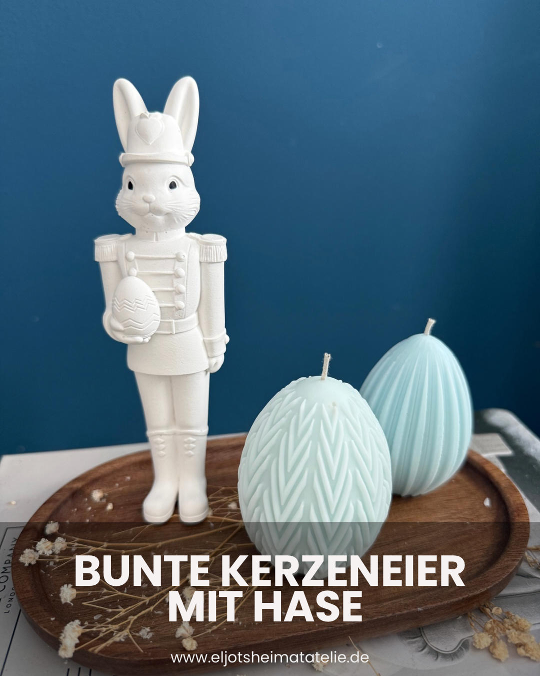 Osterei Kerzen | Eier Rapswachs Kerzen für Dekoration in Pastellfarben