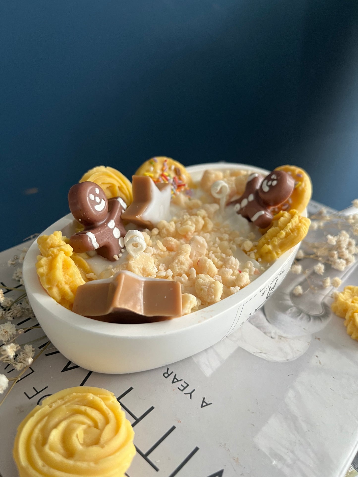 Lebkuchen Keks Duftkerze | Dessertkerze Schale