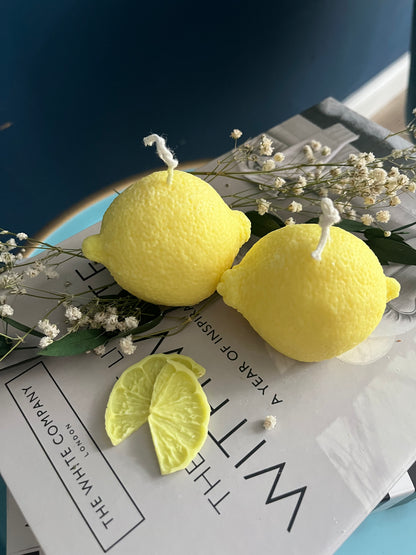 Zitronen Duftkerze | täuschend echt