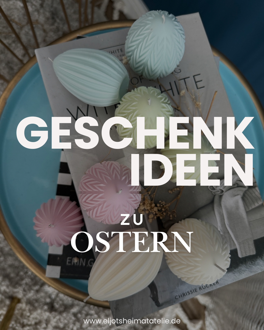 Osterei Kerzen | Eier Rapswachs Kerzen für Dekoration in Pastellfarben