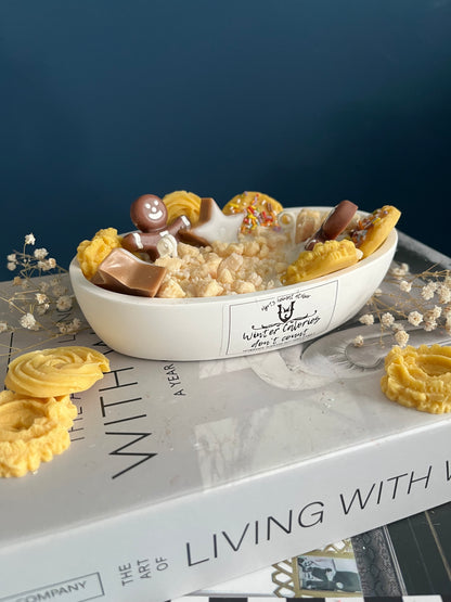 Lebkuchen Keks Duftkerze | Dessertkerze Schale