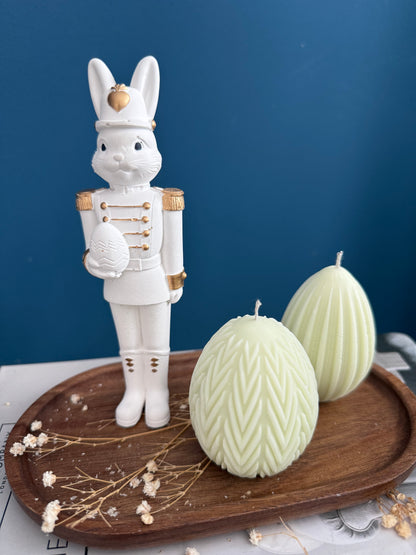 Hasensoldat inkl. Ostereier Kerzen | Minimalistisch