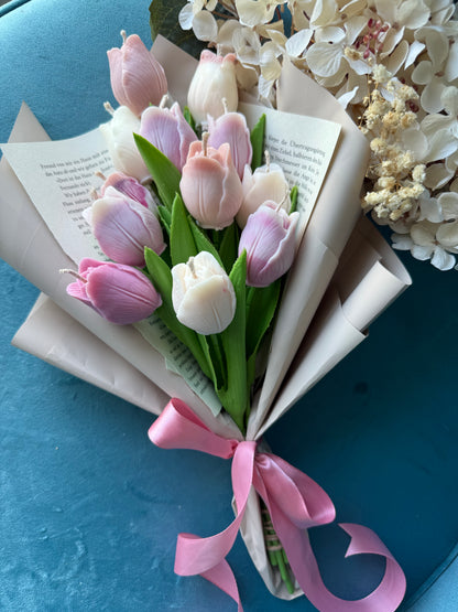 Tulpenstrauß Duftkerzen | personalisierbar