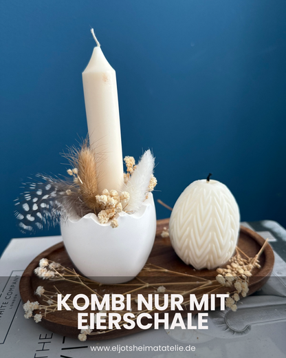 Osterei Kerzen | Eier Rapswachs Kerzen für Dekoration in Pastellfarben