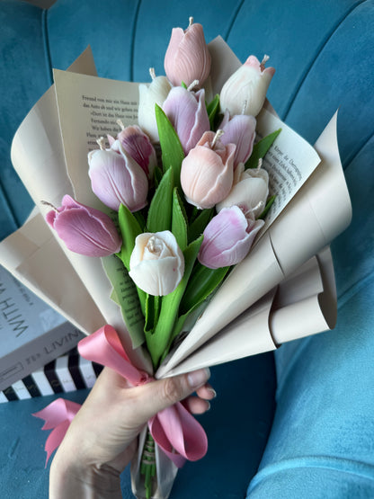 Tulpenstrauß Duftkerzen | personalisierbar