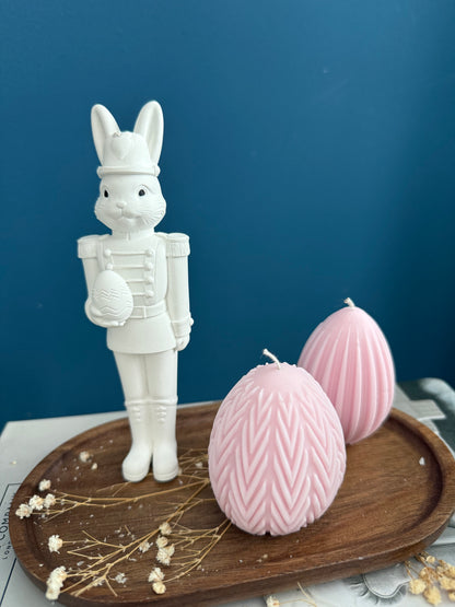 Hasensoldat inkl. Ostereier Kerzen | Minimalistisch