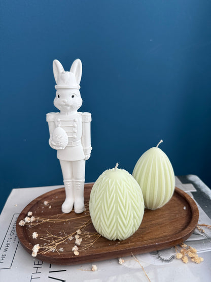 Hasensoldat inkl. Ostereier Kerzen | Minimalistisch
