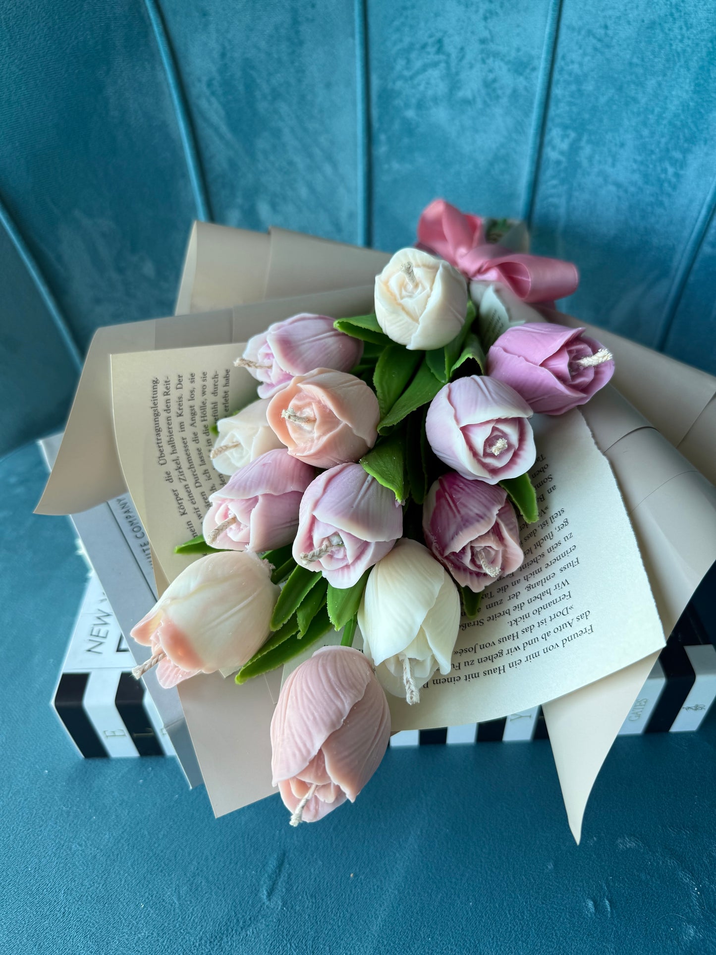 Tulpenstrauß Duftkerzen | personalisierbar