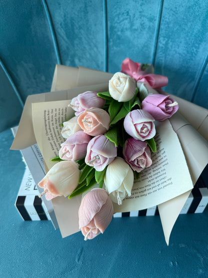 Tulpenstrauß Duftkerzen | personalisierbar