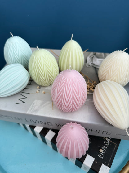 Osterei Kerzen | Eier Rapswachs Kerzen für Dekoration in Pastellfarben