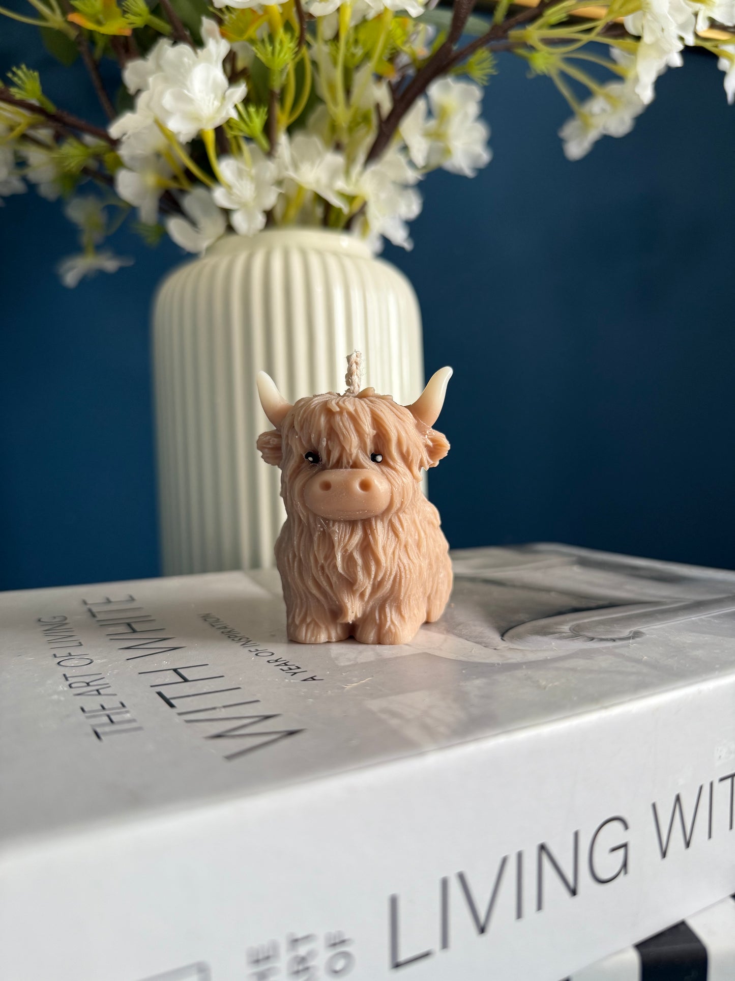 Hochland Rind - Highland Cow Kuh Kerze | Rapswachs vegan