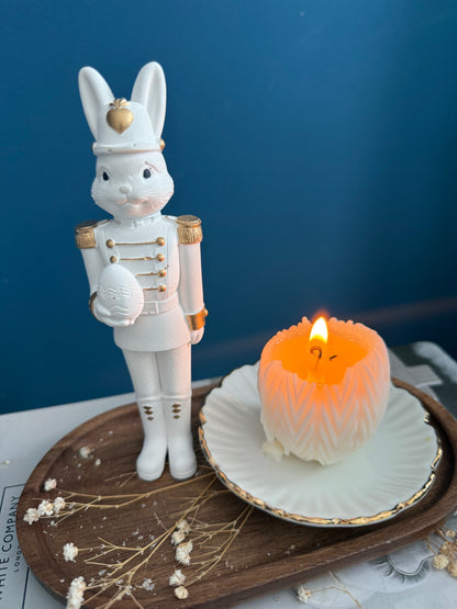 Hasensoldat inkl. Ostereier Kerzen | Minimalistisch