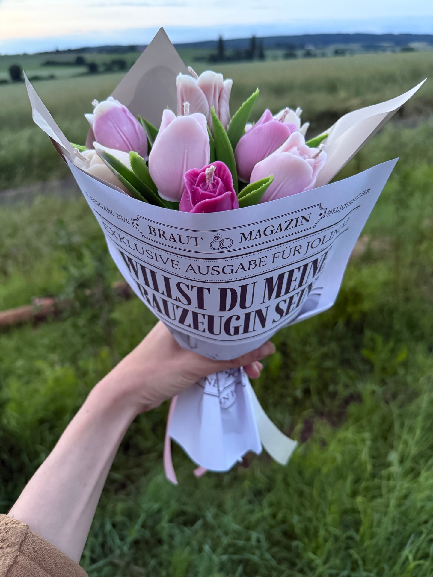 Tulpenstrauß Duftkerzen | personalisierbar